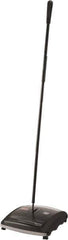 Rubbermaid - 7-1/2" Sweeping Width, Brushless Walk Behind Sweeper - Manual Push, Rubber Wheels - Industrial Tool & Supply