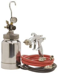 Binks - High Volume/Low Pressure Paint Spray Gun - 2 Qt Capacity, 50 Max psi, 10 to 14 CFM, For Adhesives, Enamels, Epoxies, Lacquers, Latex, Polyurethanes, Primers, Sealers, Stains, Varnishes - Industrial Tool & Supply