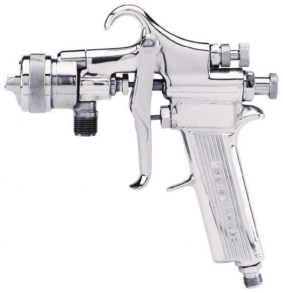 DeVilbiss - Pressure Type Paint Spray Gun for Solvent Base Zinc - 100 Max CFM - Industrial Tool & Supply