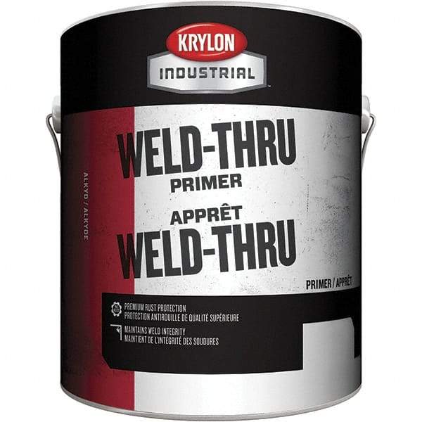 Krylon - 1 Gal Red Rust Inhibitive Primer - 400 Sq Ft/Gal, Direct to Metal, Quick Drying - Industrial Tool & Supply