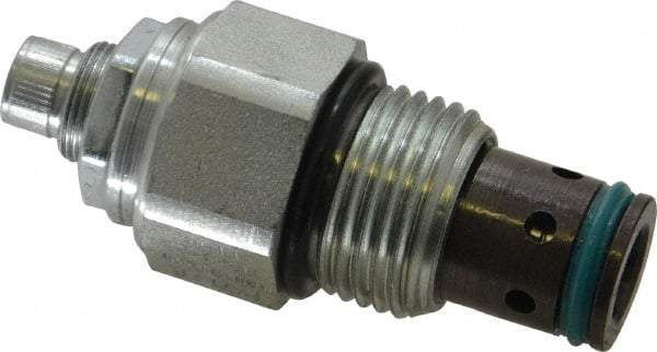 Parker - 30 GPM Steel Hydraulic Control Valve - 7/8-14 Thread, C10-2 Cavity - Industrial Tool & Supply
