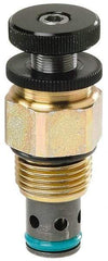 Parker - 16 GPM Steel Hydraulic Control Valve - 7/8-14 Thread, C10-2 Cavity - Industrial Tool & Supply