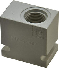 Parker - 30 GPM Aluminum Hydraulic Control Valve - 7/8-14 Thread, C10-2 Cavity, 1-1/4" Wide x 2" Long - Industrial Tool & Supply