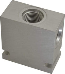 Parker - 20 GPM Aluminum Hydraulic Control Valve - 7/8-14 Thread, C10-3 Cavity, 1-1/4" Wide x 2-1/2" Long - Industrial Tool & Supply