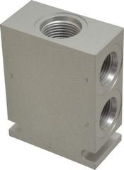 Parker - 37.5 GPM Aluminum Hydraulic Control Valve - 7/8-14 Thread, C10-4 Cavity, 1-1/4" Wide x 2-1/2" Long - Industrial Tool & Supply