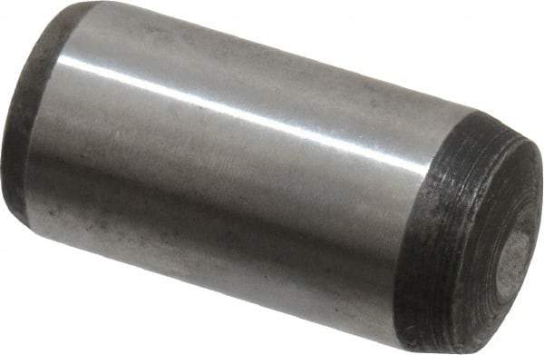 Value Collection - 12mm Diam x 25mm Pin Length Alloy Steel Pull Out Dowel Pin - C 57-63 Hardness, 1 Rounded & 1 Threaded End - Industrial Tool & Supply