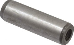 Value Collection - 12mm Diam x 40mm Pin Length Alloy Steel Pull Out Dowel Pin - C 57-63 Hardness, 1 Rounded & 1 Threaded End - Industrial Tool & Supply