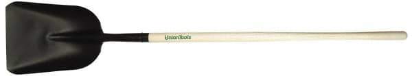 Razor-Back - 15" High x 10-5/8" Wide Square Steel Shovel - 48" Long Wood Straight Handle - Industrial Tool & Supply