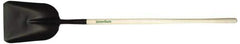 Razor-Back - 15" High x 10-5/8" Wide Square Steel Shovel - 48" Long Wood Straight Handle - Industrial Tool & Supply