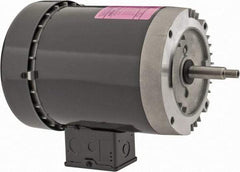 US Motors - 1/2 hp, TEFC Enclosure, No Thermal Protection, 3,500 RPM, 208-230/460 Volt, 60 Hz, Three Phase Standard Efficient Motor - Size 56J Frame, Rigid Mount, 1 Speed, Ball Bearings, 2-1.8/0.9 Full Load Amps, F Class Insulation, Reversible - Industrial Tool & Supply