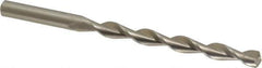 Interstate - 1/4" 135° High Speed Steel Jobber Drill - Bright Finish, Right Hand Cut, Parabolic Flute, Straight Shank, 4" OAL, Split Point - Industrial Tool & Supply