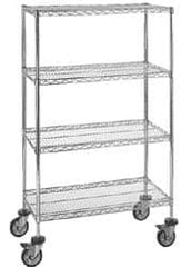 Quantum Storage - 74" High, Open Shelving Wire Shelving Post - Industrial Tool & Supply