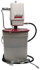 Lincoln - Grease Lubrication Aluminum Air-Operated Pump - For 25 to 50 Lb (Drum) & 35 to 50 Lb (Pail) Container - Industrial Tool & Supply