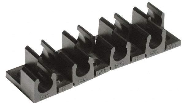SMC PNEUMATICS - Multitube Holder - Black, 6 Slots - Industrial Tool & Supply