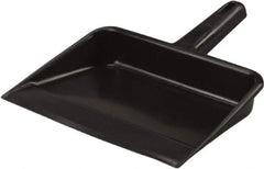 Vikan - 12" Wide Handheld Dustpan - Plastic Body, 5-5/8" Handle, Black - Industrial Tool & Supply