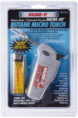 Solder-It - Butane Touch - Contains Mini Torch, Extended Nozzle & Refillable Fuel Cell - Exact Industrial Supply
