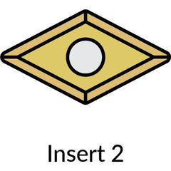 DCMT 21.51 Carbide Turning Insert 0.015″ Corner Radius