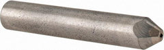 Made in USA - 1/4 Carat Natural Chisel Single Point Diamond Dresser - 2-1/2" Long x 7/16" Shank Diam, 60° Included Angle - Industrial Tool & Supply