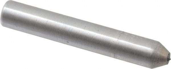 Made in USA - 1-1/2" Long x 1/4" Shank Diam Thread Single Point Diamond Dresser - 60° Included Angle - Industrial Tool & Supply