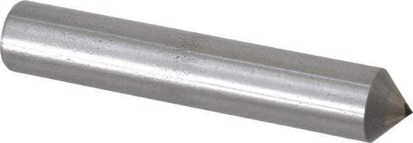 Made in USA - 1/4 Carat Cone Single Point Diamond Dresser - 2-1/2" Long x 7/16" Shank Diam, 90° Included Angle - Industrial Tool & Supply
