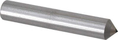 Made in USA - 1/4 Carat Cone Single Point Diamond Dresser - 2-1/2" Long x 7/16" Shank Diam, 90° Included Angle - Industrial Tool & Supply