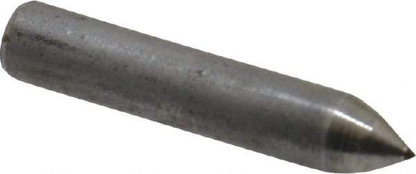 Made in USA - 1" Long x 3/16" Shank Diam Phono Point Diamond Dresser - 60° Included Angle - Industrial Tool & Supply