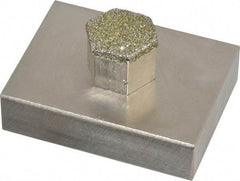 Made in USA - Diamond Plated Dressing Block - Industrial Tool & Supply