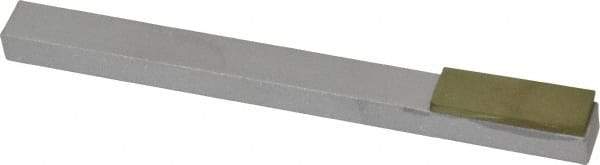 Made in USA - Super Fine, 1" Length of Cut, Single End Diamond Hone - 600 Grit, 3/8" Wide x 3/8" High x 4" OAL - Industrial Tool & Supply