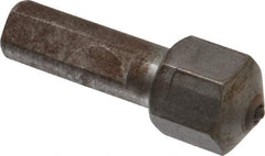 Made in USA - 1 Carat Turntable Head Single Point Diamond Dresser - 1-1/4" Long x 7/16" Shank Diam, 5/8" Long x 5/8" Thick Head - Industrial Tool & Supply