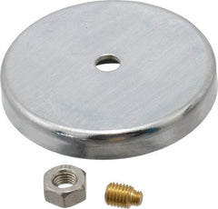 Made in USA - Magnetic Indicator Base - 2" Base Diam, 60 Lb Magnetic Pull - Industrial Tool & Supply