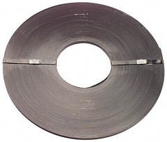 Made in USA - 865" Long x 1/2" Wide, Ribbon Coil Steel Strapping - 800 Lb Capacity, 0.02" Thick - Industrial Tool & Supply