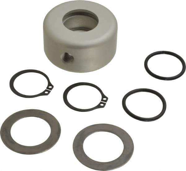 Allied Machine and Engineering - 1/8 NPT, 1" ID x 2-1/8" OD, Rotary Coolant Adapter for Indexable Tools - 1-1/8" Thick, 5/16 NC" Drive Rod Thread, 1-1/8" OAL, Series T-A - Industrial Tool & Supply