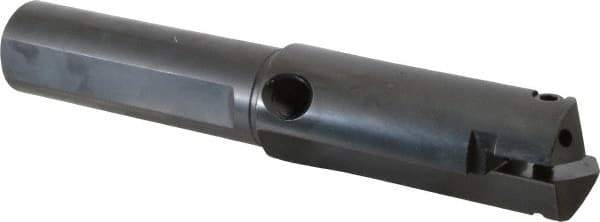 Allied Machine and Engineering - Series C, 1-1/2 to 2-3/8" Diam, 1-1/4" Diam Straight Shank, Straight Flute Spade Drill - 4" Max Depth, 5" Body Length, 8" OAL, Short Length, Through Coolant - Industrial Tool & Supply