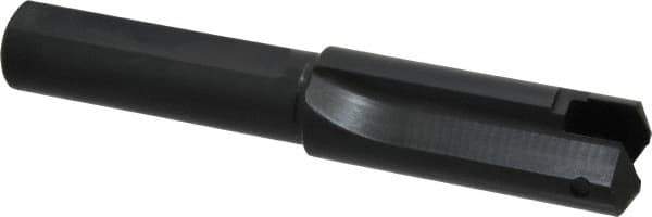 Allied Machine and Engineering - Series B, 1-1/4 to 1-3/4" Diam, 1" Diam Straight Shank, Straight Flute Spade Drill - 3-1/2" Max Depth, 4-3/32" Body Length, 7" OAL, Short Length - Industrial Tool & Supply