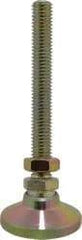 Gibraltar - 1/2-13 Bolt Thread, Studded Pivotal Stud Mount Leveling Pad & Mount - 5,000 Max Lb Capacity, 1-7/8" Base Diam - Industrial Tool & Supply