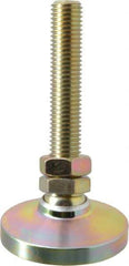 Gibraltar - 3/4-10 Bolt Thread, Studded Pivotal Stud Mount Leveling Pad & Mount - 7,400 Max Lb Capacity, 3" Base Diam - Industrial Tool & Supply