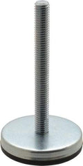 Gibraltar - 1/2-13 Bolt Thread, Stud Mount Leveling Pad & Mount - 500 Max Lb Capacity, 2.8" Base Diam, 4" Thread Length - Industrial Tool & Supply