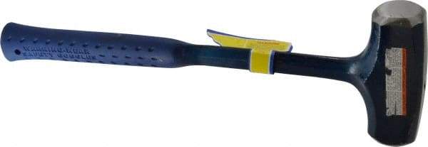 Estwing - 4 Lb Head, 16" Long Drilling Hammer - Steel Head, 1-3/8" Face Diam, 15-3/4" Long Head, Steel Handle with Grip - Industrial Tool & Supply