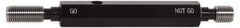 SPI - 5/16-32, Class 3B, Double End Plug Thread Go/No Go Gage - Steel, Size 1 Handle Included - Industrial Tool & Supply