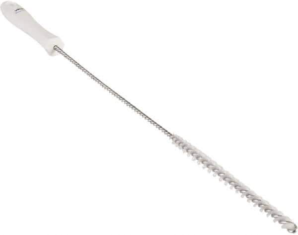 Vikan - 0.4" Diam Polyester Valve Brush - 19-5/8" OAL, 5-11/16" Head Length, Polypropylene & Stainless Steel Handle - Industrial Tool & Supply