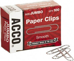 ACCO - 1-3/4" Wide Paper Fastener - Silver - Industrial Tool & Supply