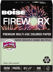 Boise - 8-1/2" x 11" Green Colored Copy Paper - Use with Laser Printers, Copiers, Plain Paper Fax Machines, Multifunction Machines - Industrial Tool & Supply