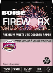 Boise - 8-1/2" x 11" Pink Colored Copy Paper - Use with Laser Printers, Copiers, Plain Paper Fax Machines, Multifunction Machines - Industrial Tool & Supply