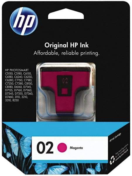 Hewlett-Packard - Magenta Ink Cartridge - Use with HP PhotoSmart 3110, 2110, 3310, 8250, C5150, C6150, C6180, C6240, C6250, C6280, C7150, C7180, C7250, C7280, C8150, C8180, D6160, D7175, D7155, D7160, D7260, D7345, D7355, D7360, D7460 - Industrial Tool & Supply