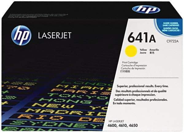 Hewlett-Packard - Yellow Toner Cartridge - Use with HP Color LaserJet 4600, 4650 - Industrial Tool & Supply
