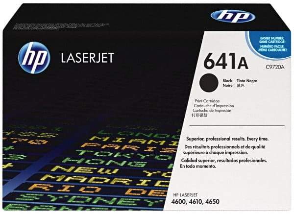 Hewlett-Packard - Black Toner Cartridge - Use with HP Color LaserJet 4600, 4650 - Industrial Tool & Supply