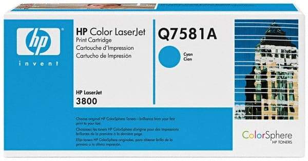Hewlett-Packard - Cyan Toner Cartridge - Use with HP Color LaserJet 3800, CP3505 - Industrial Tool & Supply
