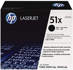 Hewlett-Packard - Black Toner Cartridge - Use with HP LaserJet M3027mfp, M3035mfp, P3005 - Industrial Tool & Supply