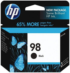 Hewlett-Packard - Black Ink Cartridge - Use with HP Photosmart 2570, 2575, D5060, D5065, D5069, D5145, D5155, D5160, 8050, Deskjet D4145, D4155, D4160, 6310, 5940 - Industrial Tool & Supply