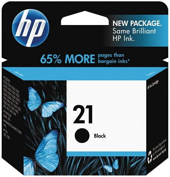 Hewlett-Packard - Black Ink Cartridge - Use with HP Deskjet D2230, D2345, D2360, D2430, D2445, D2460, F340, F380, F2140, F2180, F2240 - Industrial Tool & Supply